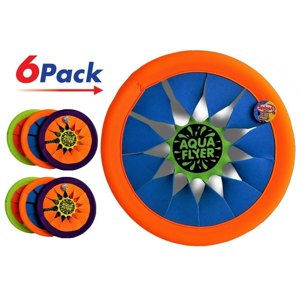 Mfg USA Frisbees Green Yellow Pink Red Orange Blue 9 1/4 Inch Dia 6 Flyers